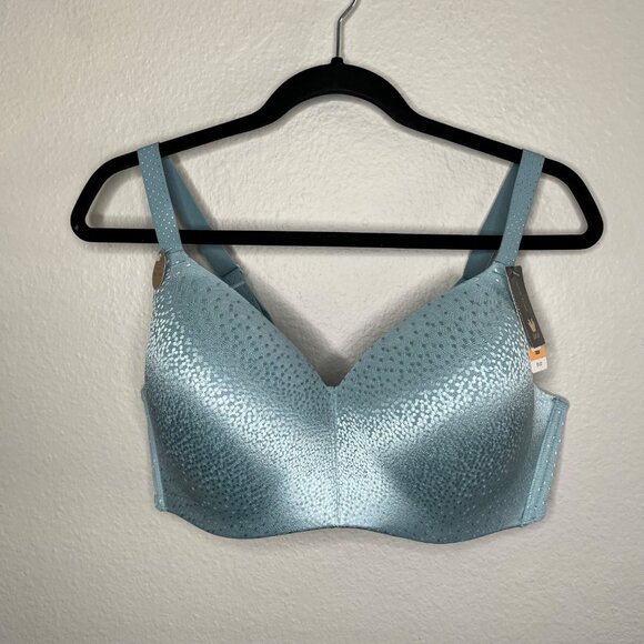 Wacoal Womens Back Appeal Wire Free Bra 38DD Stone Blue 856303 - Picture 9 of 9